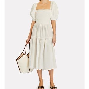 Brand New Jonathan Simkhai Lou puff sleeve dress